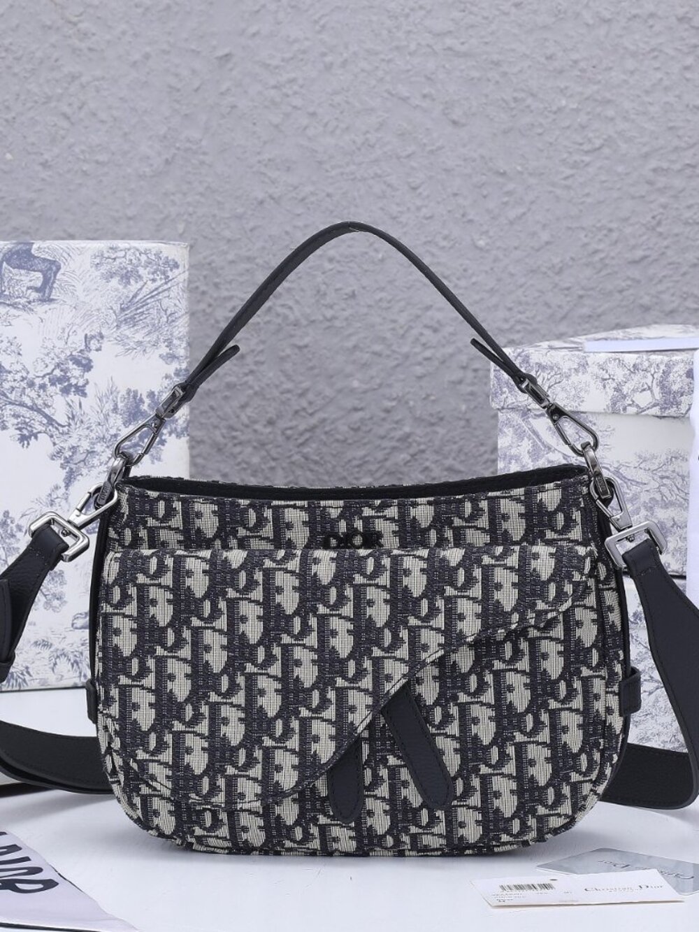 🤎Dior Mini Saddle Bag with Strap